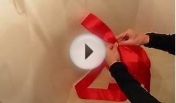 "How to make a bow" for a Christmas tree, gifts, weddings